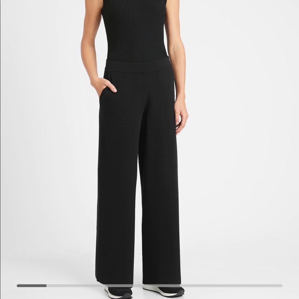 Banana Republic Wide Leg High Rise Pants